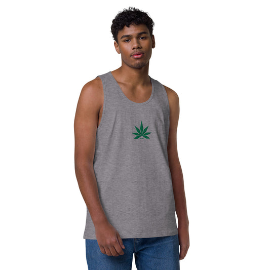 Official Leaf Embroidered Men’s Premium Tank Top