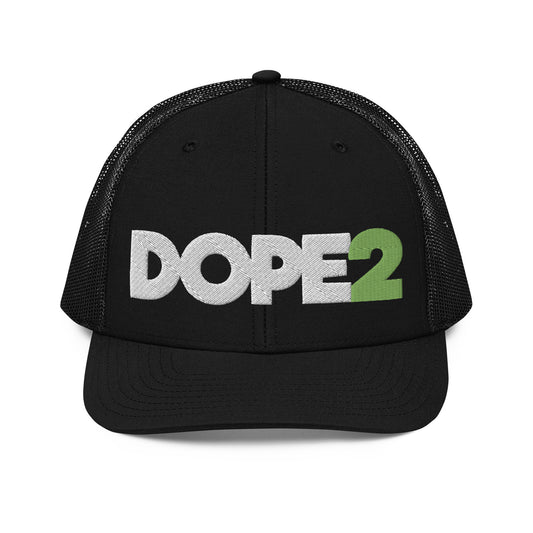 DOPE2 Black Snapback Trucker Hat