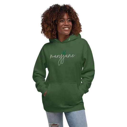 Mary Jane Embroidered + Official Brand Leaf Premium Hoodie