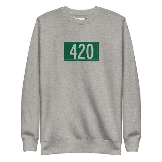 420 Large Embroidered Premium Sweatshirt